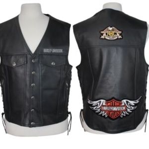 Harley-Davidson Black Leather Vest